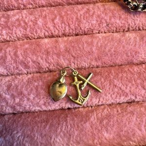 Vintage 14k gold charm Faith Love Hope